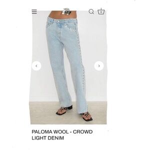 Paloma Wool Crowd Jeans in Light Denim
